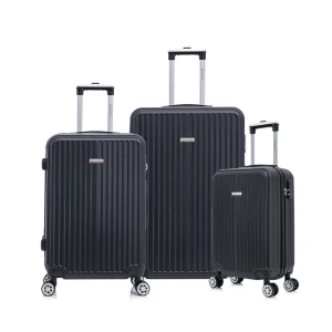 Kit De Malas De Viagem 3 Peças Seanite 20" 24" 28" – Cor Preto