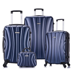 Kit Malas De Viagem Com Frasqueira Navy 14" 20" 24" 28"