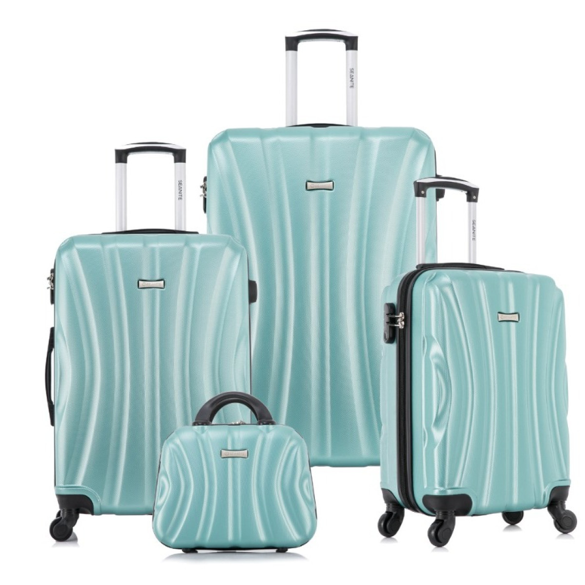 Kit Malas De Viagem Com Frasqueira Pistache 14" 20" 24" 28"