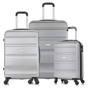 Kit Malas De Viagem Prata 20" 24" 28"