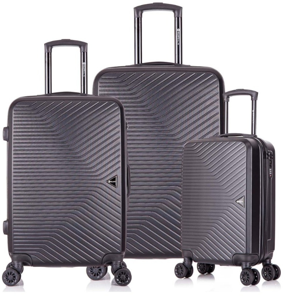 Kit Malas De Viagem Tsa Preto 20" 24" 28"