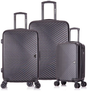 Kit Malas De Viagem Tsa Preto 20" 24" 28"