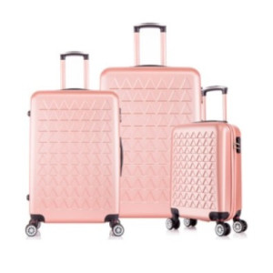Kit Malas De Viagem Rodas Duplas Blush 20" 24" 28"
