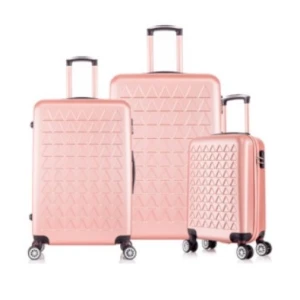 Kit Malas De Viagem Rodas Duplas Blush 20" 24" 28"