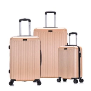 Kit Malas De Viagem Dourado 20" 24" 28"