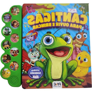 Livro Sonoro Cantigas P/ouvir 28,5x26,7 10p