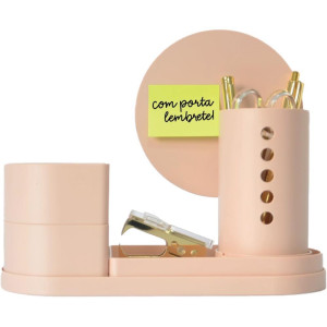 Acessorio Para Mesa Organizador Collage Rosa Antigo 5 Pecas-125914-52688
