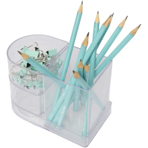 Acessorio Para Mesa Organizador Compact Cristal 4 Pecas