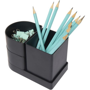 Acessorio Para Mesa Organizador Compact Preto 4 Pecas