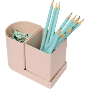 Acessorio Para Mesa Organizador Compact Rosa Antigo 4 Pecas