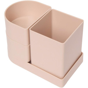 Acessorio Para Mesa Organizador Compact Rosa Antigo 4 Pecas-125911-91419