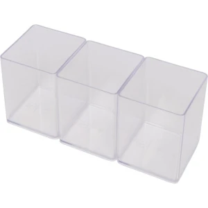 Acessorio Para Mesa Organizador Office Cristal 3 Pecas