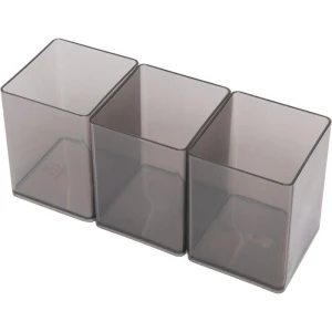 Acessorio Para Mesa Organizador Office Fume 3 Pecas