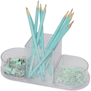 Acessorio Para Mesa Organizador Triple Cristal 4 Pecas