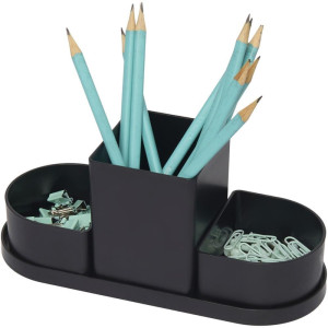 Acessorio Para Mesa Organizador Triple Preto 4 Pecas