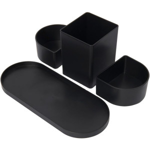 Acessorio Para Mesa Organizador Triple Preto 4 Pecas-125902-99333