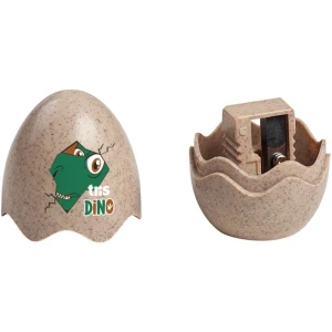 Apontador Com Deposito Decor. Tris Dino 3 Cores