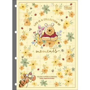 Bloco Para Fichario Universit. Pooh 80fls 63g 200x275mm