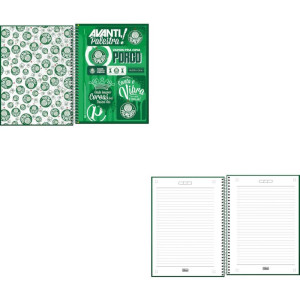 Caderno 10x1 Capa Dura Palmeiras 160fls-124919-49316