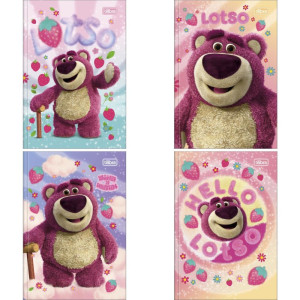 Caderno Brochura 1/4 Capa Dura Lotso 80fls