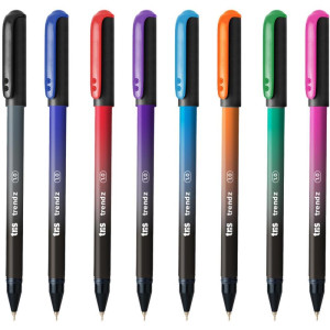 Caneta Esferografica Tris Trendz 1.0mm 8cores Sortidas