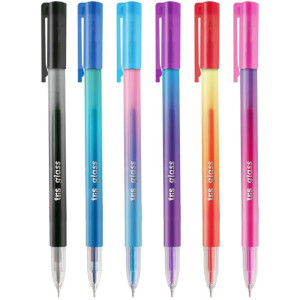 Caneta Gel Tris Glass 0.5mm 6 Cores