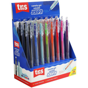 Caneta Gel Tris Jellypop Retratil 0.38mm 8cores-124870-33211