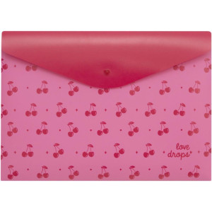 Pasta Envelope A4 Cereja C/botao-124583-81596