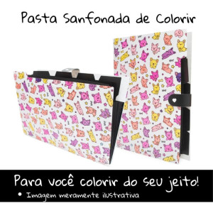 Pasta Sanfonada Plastica A4 5 Divisoes Dogs E Cats (s)-124581-75941