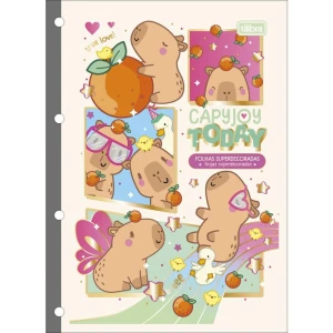 Bloco Para Fichario Universit. Capyclub 80fls 63g 200x275mm