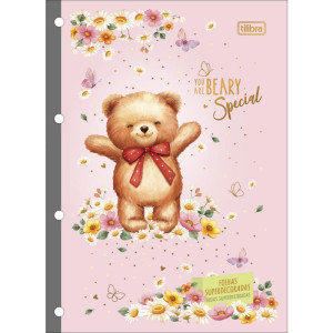 Bloco Para Fichario Universit. Love Bears 80fls 63g 200x275mm