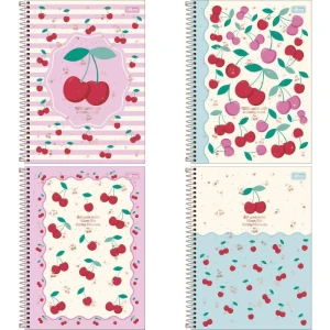 Caderno 01x1 Capa Dura Amarena 80fls