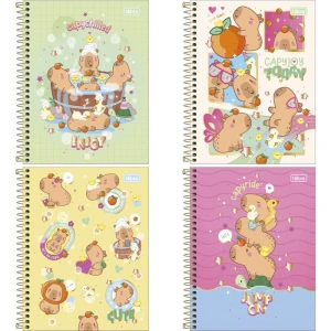 Caderno 01x1 Cp.dura Colegial Capyclub 60fls