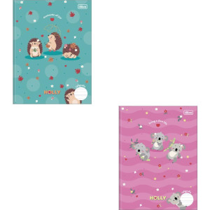 Caderno Caligrafia Capa Dura Holly 40fls Brochura Vert.