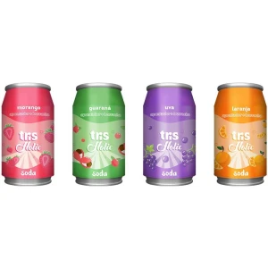 Apontador Com Deposito Decor. Tris Holic Soda C/borracha 4 Mod.