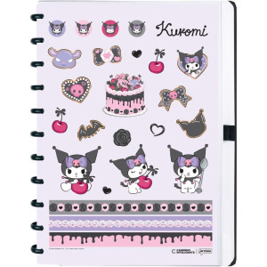 Caderno Inteligente Grande Kuromi 80fls-124966-81034