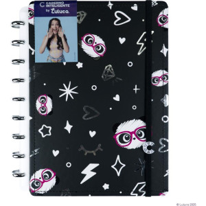 Caderno Inteligente Medio Luluca Pandalu Star 80fls