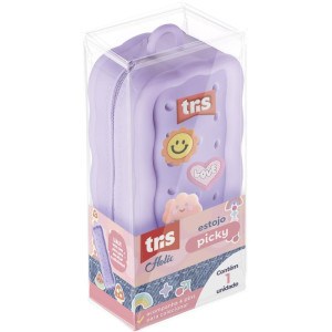 Estojo Silicone Tris Picky C/pins Colecionaveis 2 Cores-125850-38578