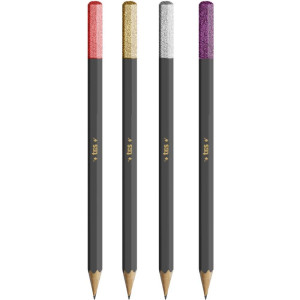 Lapis Preto Sextavado Tris Fancy 4 Cores-125865-89102