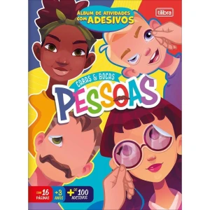 Livro Com Adesivos Caras E Bocas Pessoas 16pgs