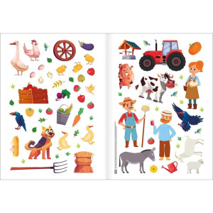 Livro Com Adesivos Cenario Magico Fazenda 16pgs-124949-18210