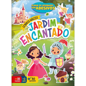 Livro Com Adesivos Cenario Magico Jardim 16pgs-124950-39705