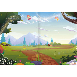 Livro Com Adesivos Cenario Magico Jardim 16pgs