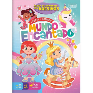 Livro Com Adesivos Vestir E Brincar Encantado 16pgs