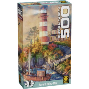 Quebra-cabeca Cartonado Farol A Beira Mar 500 Pecas