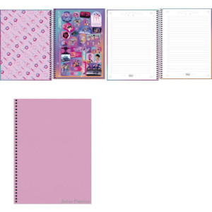 Caderno 10x1 Capa Dura Guerreiras Do K-pop 160fls-124978-47690