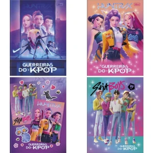 Caderno Brochurao Capa Dura Guerreiras Do K-pop 80fls