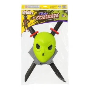 Fantasia Acessorio Ninja Combate 2espadas/mascara