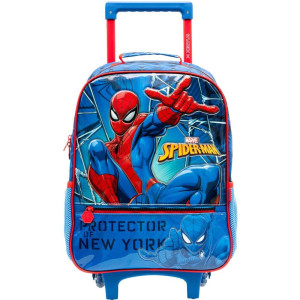 Mochila Infantil Com Rodinha Spider-man X2