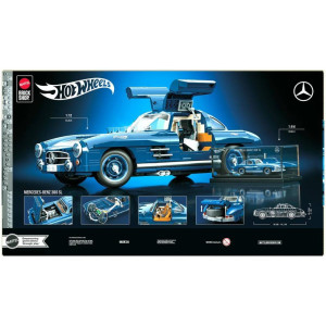 Mega Hot Wheels Mercedes-benz 300sl 1:12 1600p-121173-13586